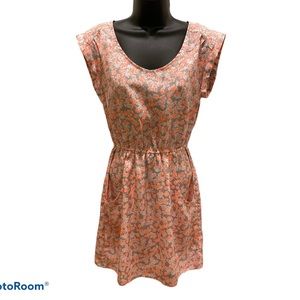 ⭐️3/$30! Like new! XS Gap gray/neon coral dress 👗